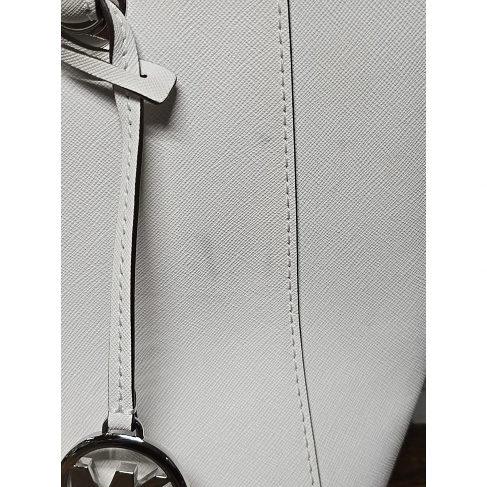 Michael Kors Walsh Tote‎ Bag White Hand Bag Purse Travel Bag